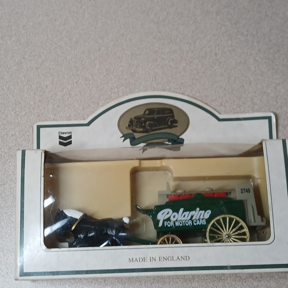 Chevron Polarine Green and Black Model Car